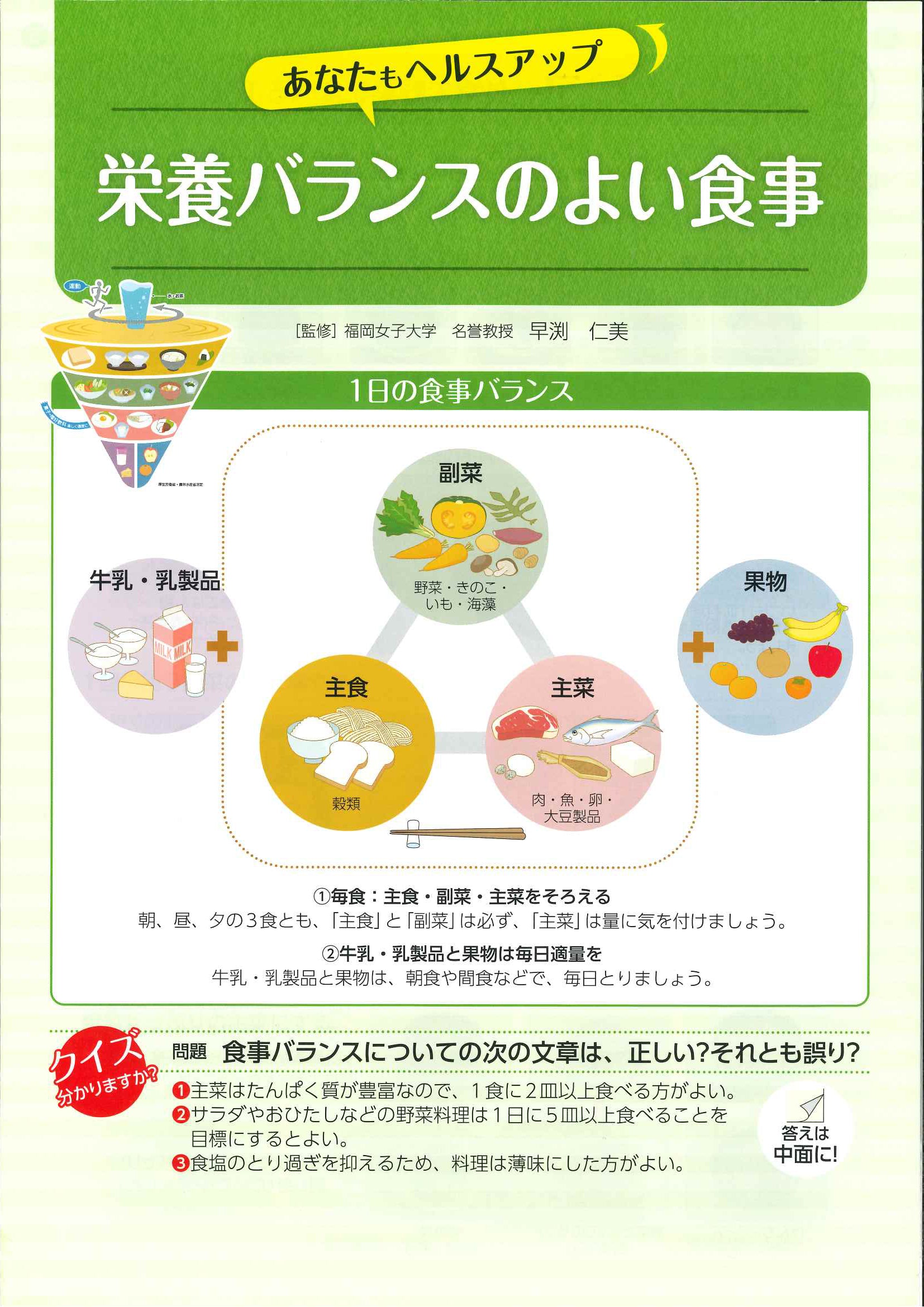 あなたもヘルスアップシリーズ 栄養バランスのよい食事 – JFPA