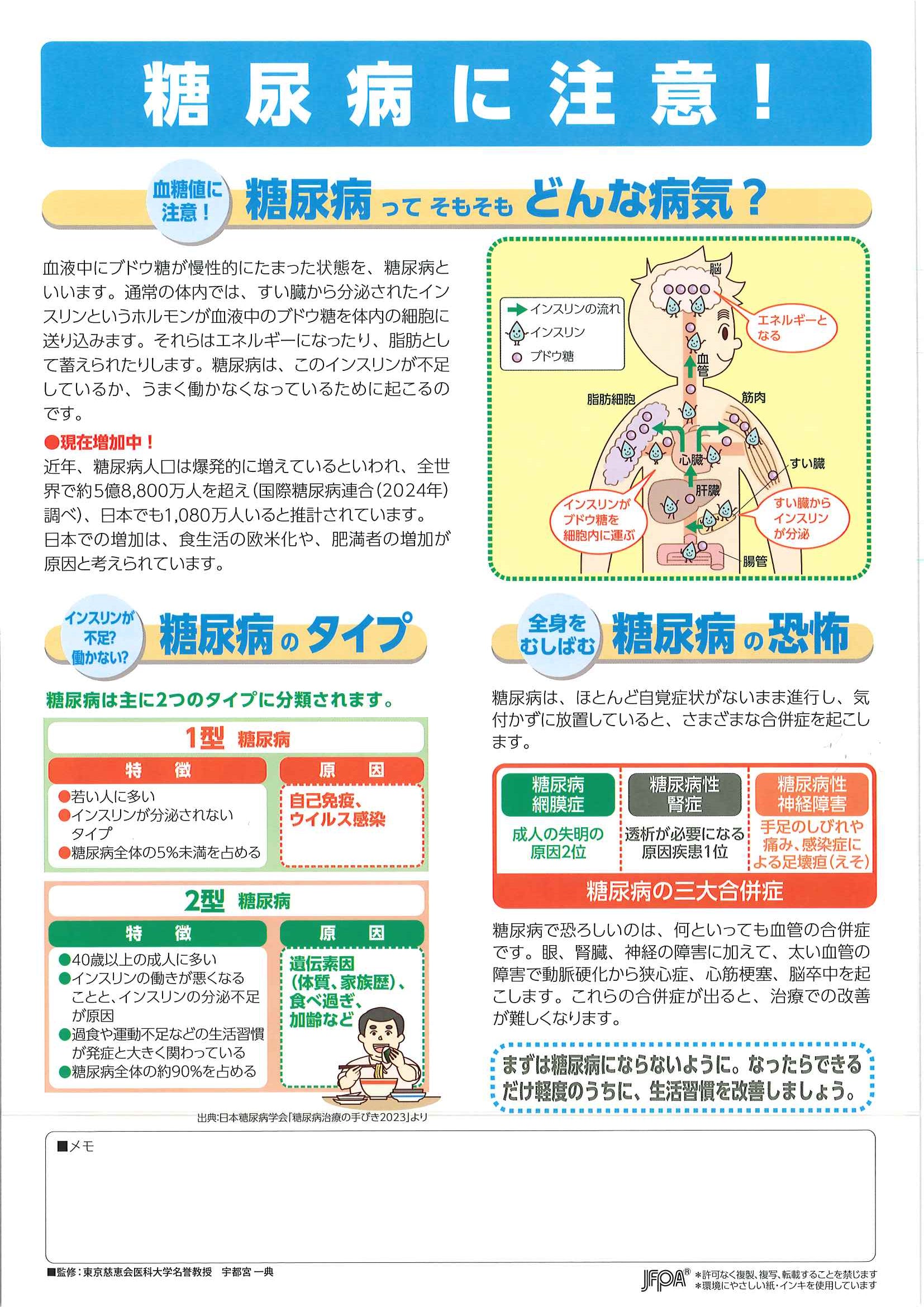 糖尿病に注意! – JFPA®オンラインショップ