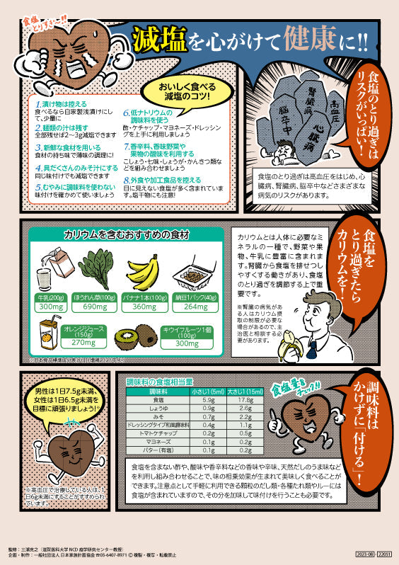 減塩を心がけて健康に！！文字多ver – JFPA®オンラインショップ