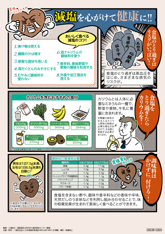 減塩を心がけて健康に！！文字少ver – JFPA®オンラインショップ