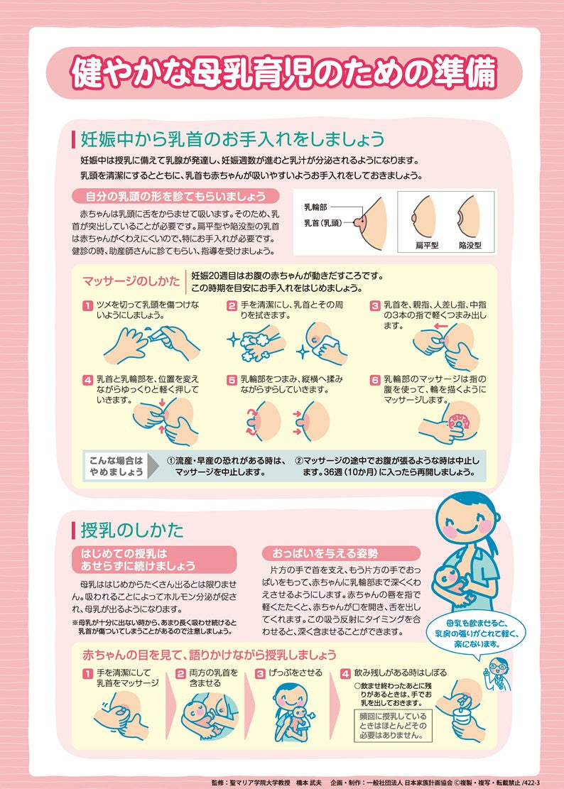 健やかな母乳育児のための準備