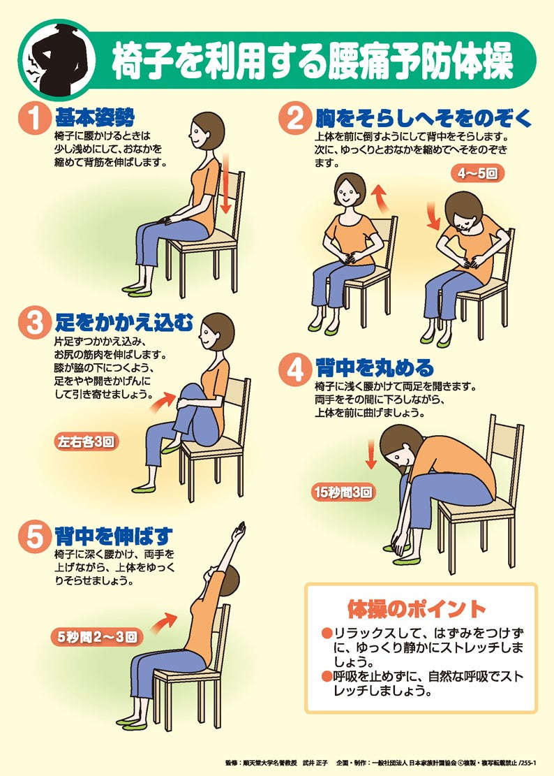 腰痛体操 腰痛体操 ”10分間メニュー” 予防と改善のために - YouTube