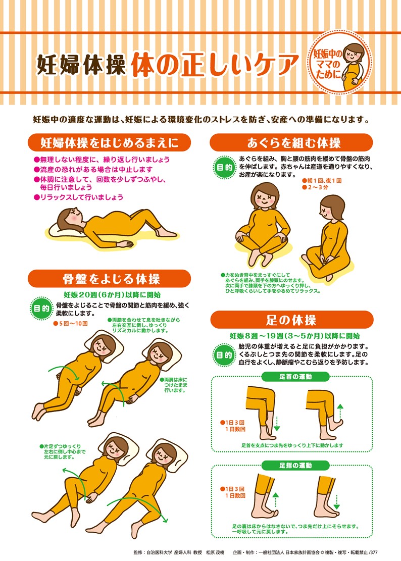 妊婦体操 体の正しいケア – JFPA®オンラインショップ