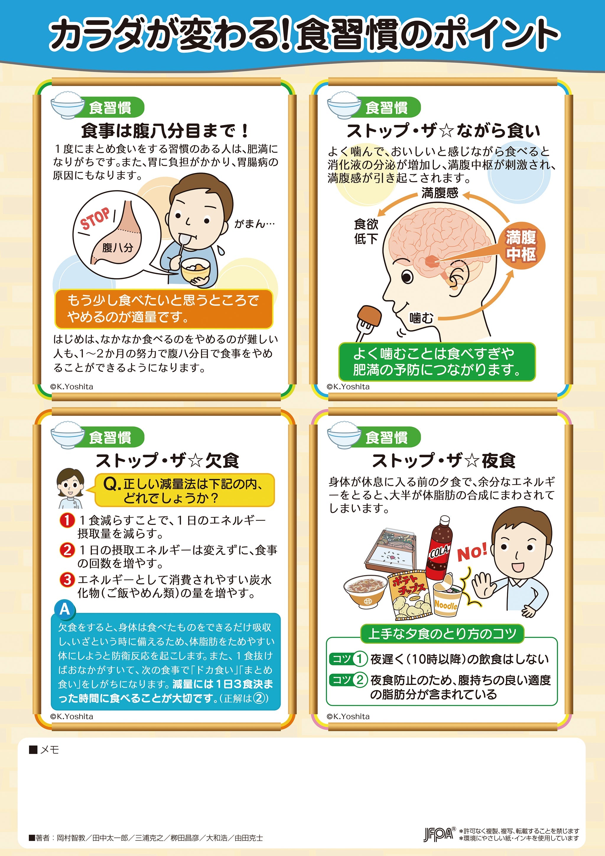 カラダが変わる！ 食習慣のポイント – JFPA®オンラインショップ