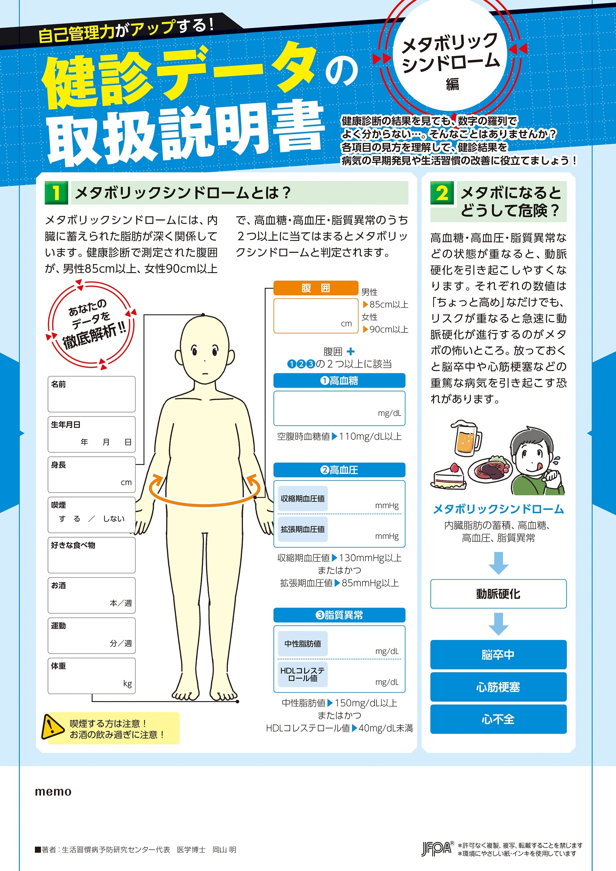 健診データの取扱説明書 メタボリックシンドローム編 – JFPA