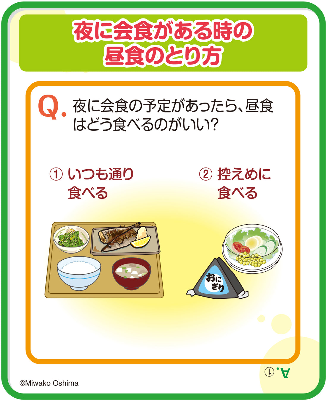 Q-37 夜に会食があるときの昼食のとり方 – JFPA®オンラインショップ