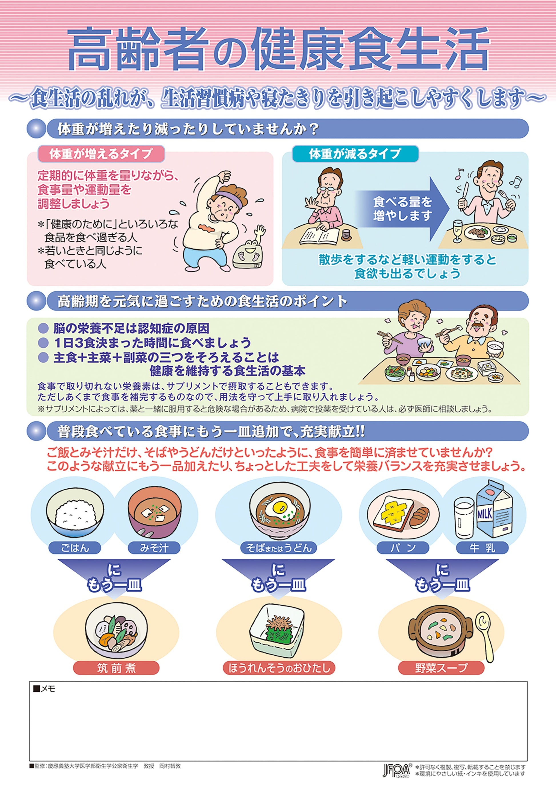 高齢者の健康食生活 – JFPA®オンラインショップ