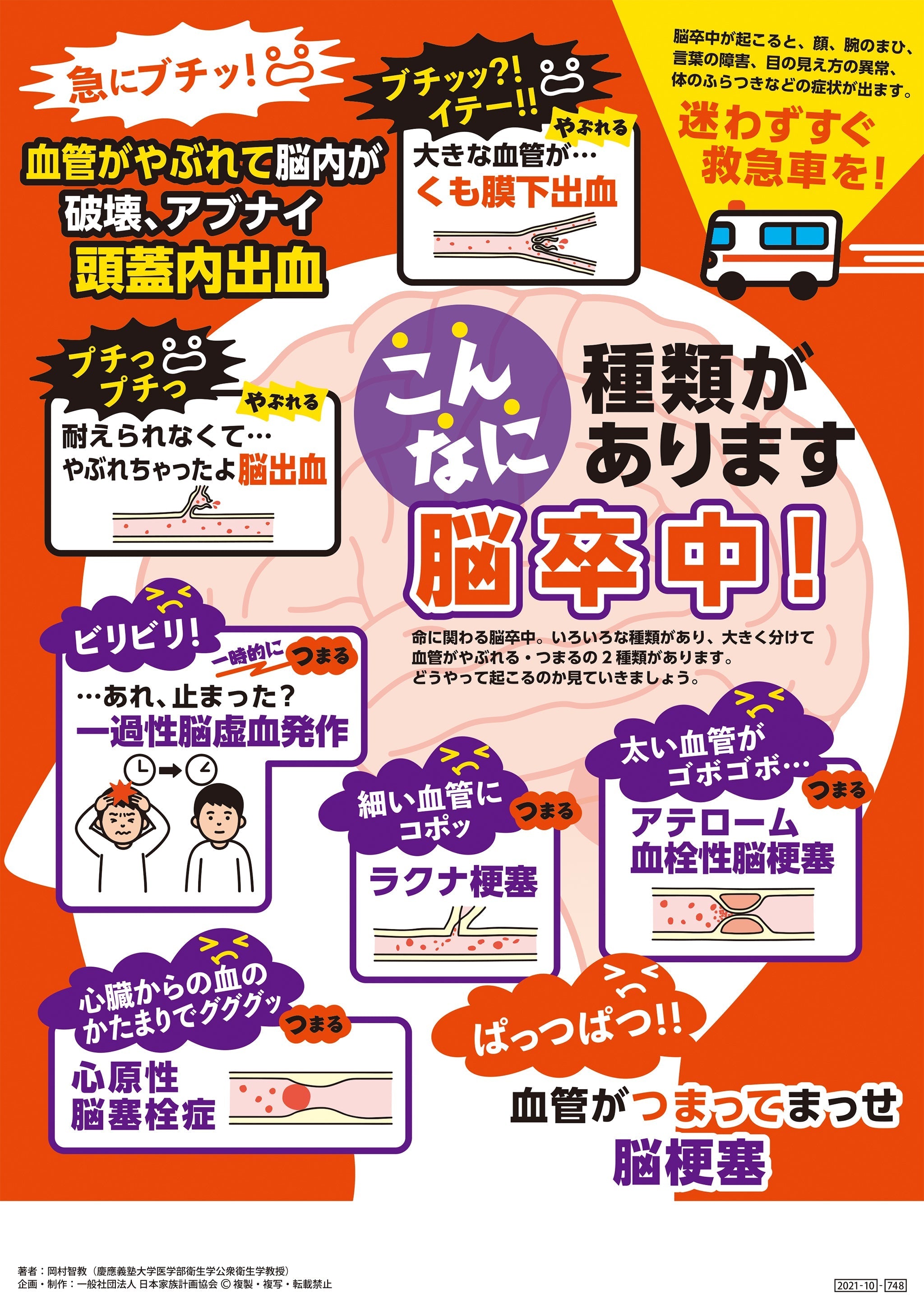 脳卒中症候群　　裁断済み こんなに種類があります 脳卒中！ 文字少なめver – JFPA®オンライン